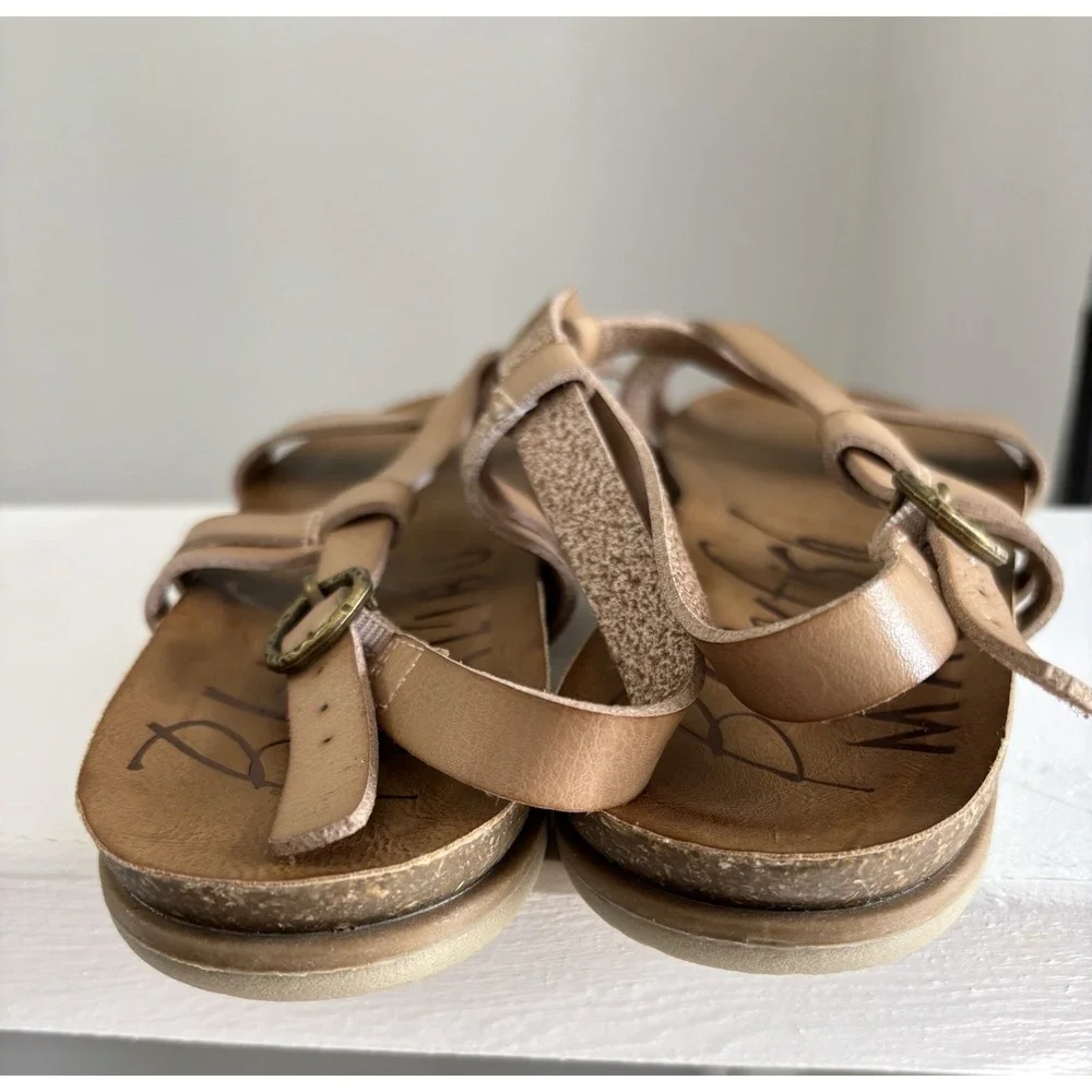 blowfish shoes for women Miranda Leather Size 10 Spot On Strap Beach Resortwear‎